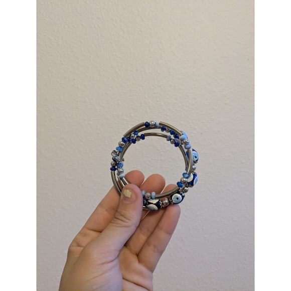 beaded Eye bracelet set of 3 - Picture 6 of 6